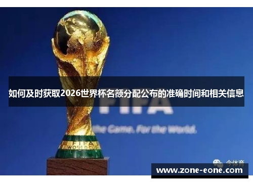 如何及时获取2026世界杯名额分配公布的准确时间和相关信息